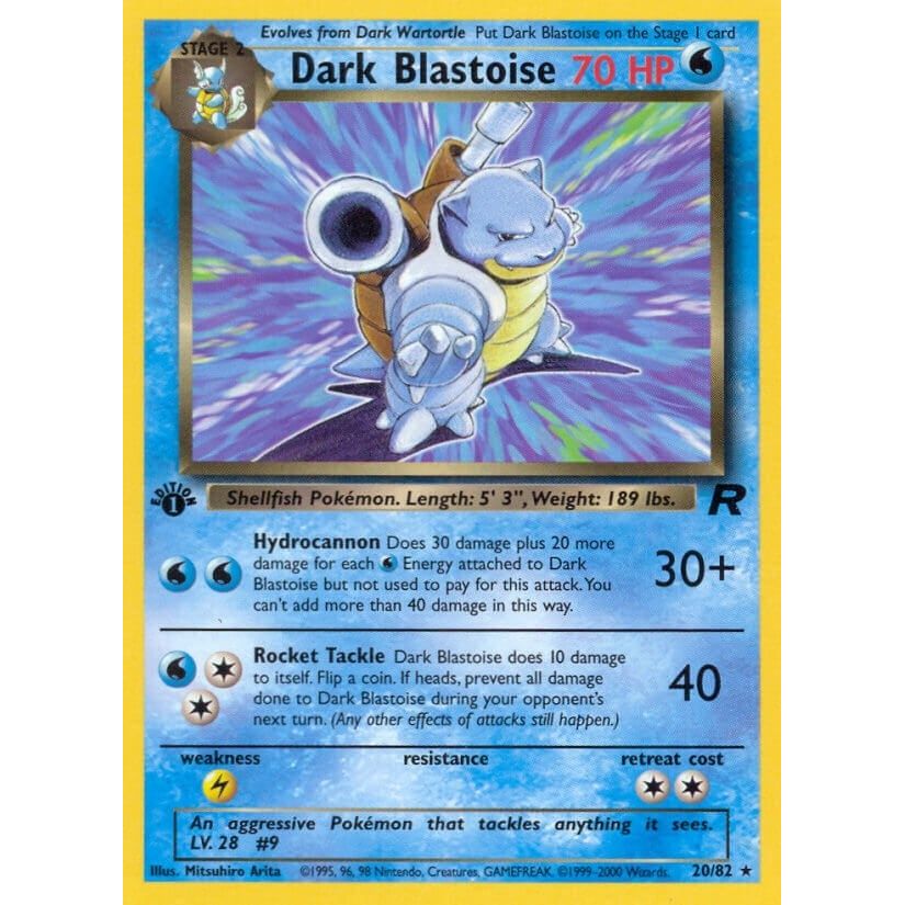 Dark Blastoise (20) (20/82) (TR)