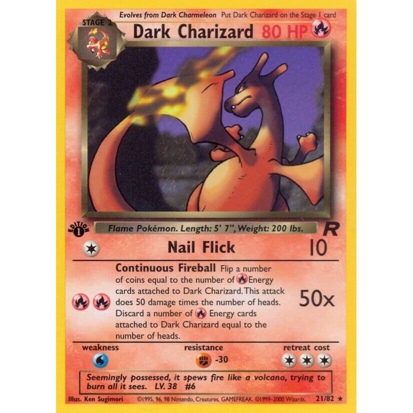 Dark Charizard (21) (21/82) (TR)
