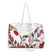 Floral Heart Pattern Weekender | Romantic Doodle Travel Tote | Busy Mom Bag | Mother Gift