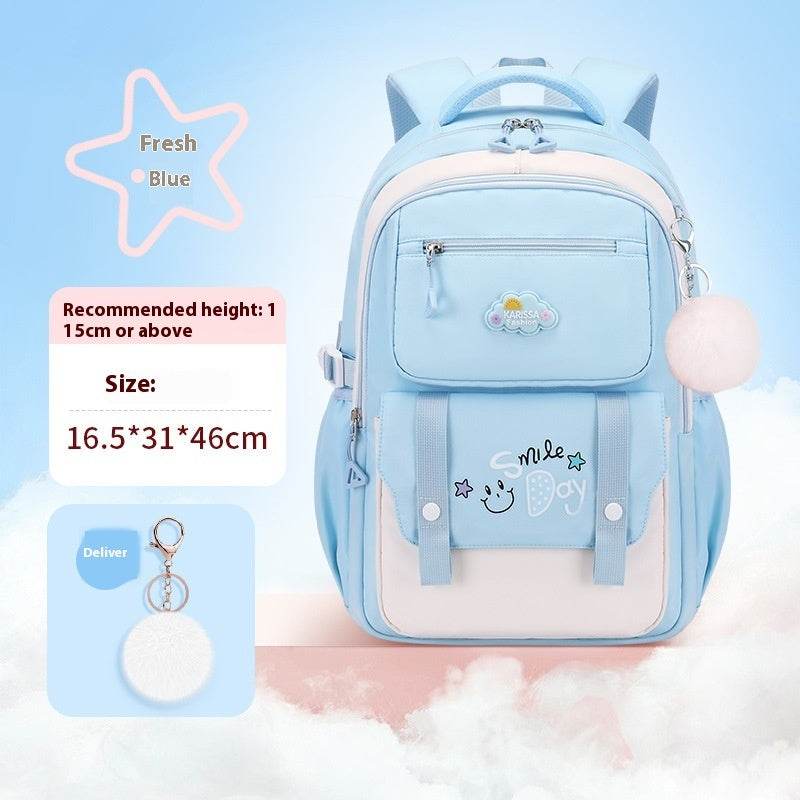 Water-Resistant Large Capacity Girls School Backpack – Oxford Cloth Kids Bag