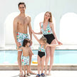 Family Matching Swimsuit Set – Parent-Child Swimwear for Mom, Dad, Girls, Boys & Baby