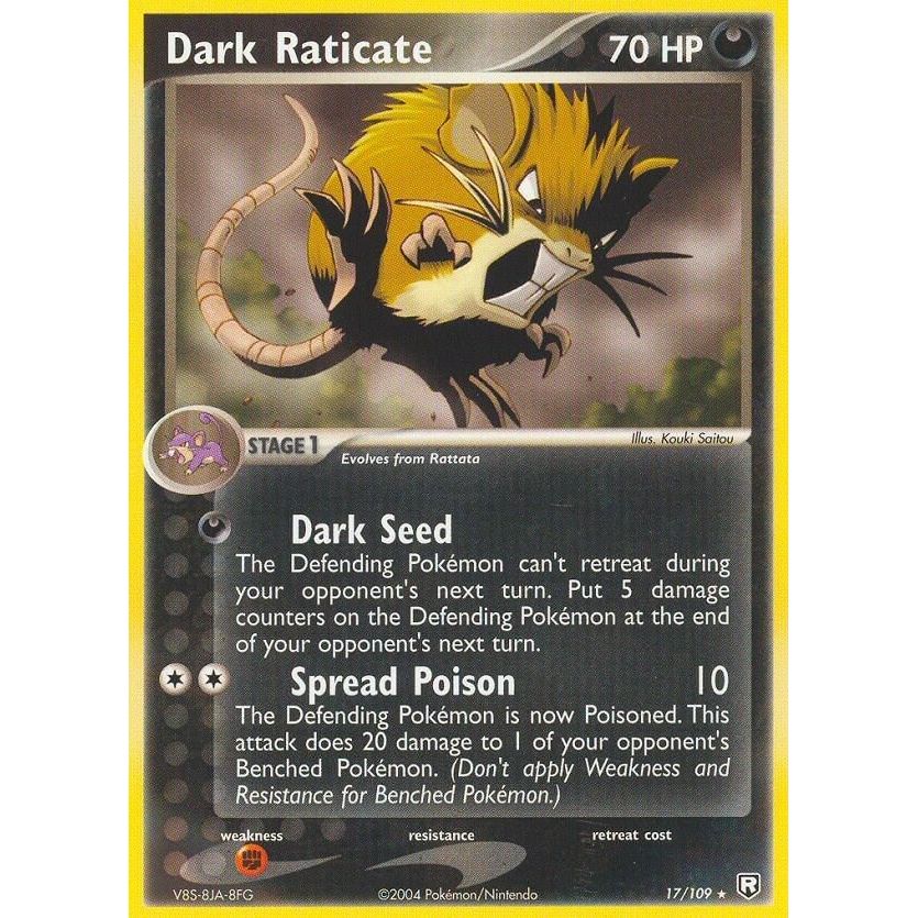 Dark Raticate (17/109) (RR)