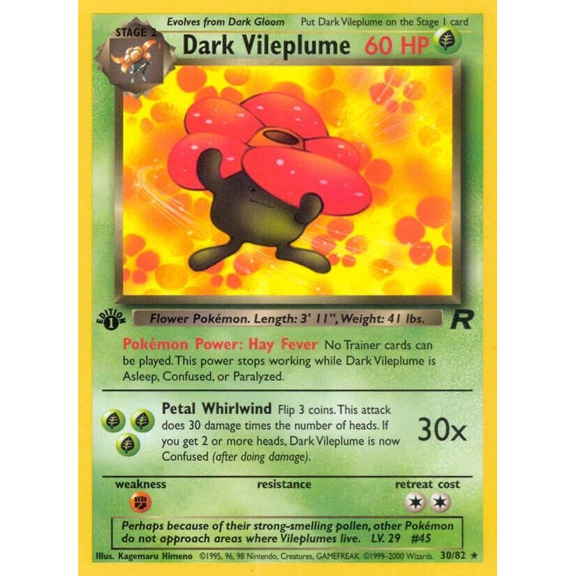 Dark Vileplume (30) (30/82) (TR)