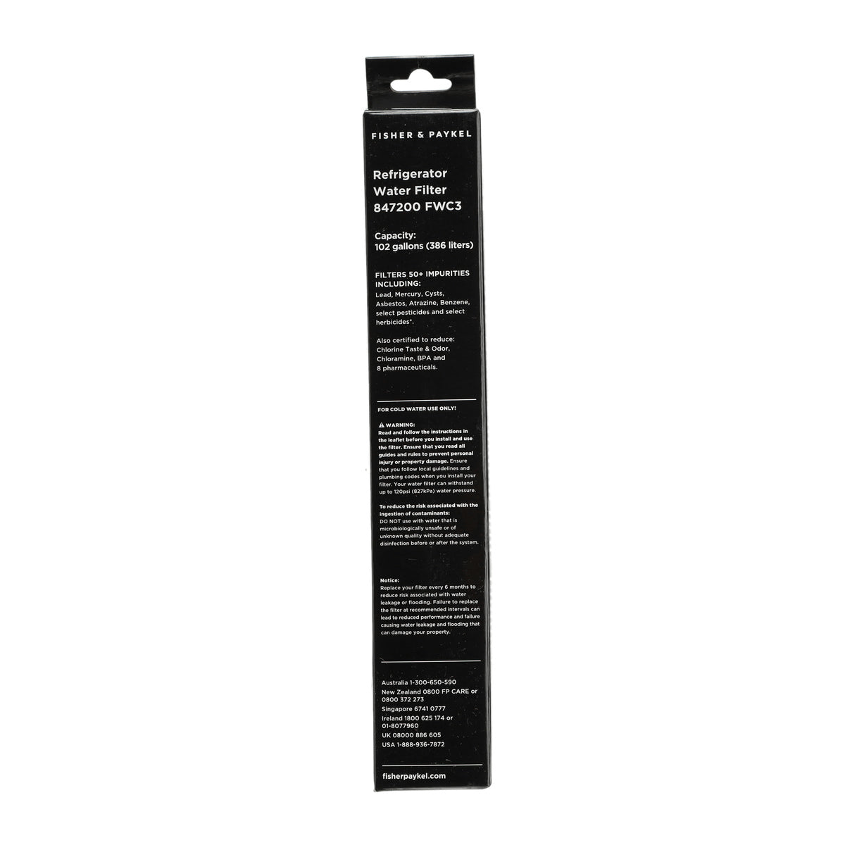 847200 Water Filter Cartridge for Fisher & Paykel / DCS Fridge