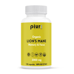 Piur1 - Organic Lion's Mane Memory & Focus (120caps)