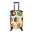 Mid-Century Geometric Suitcase – Retro Colorful Carry-On Luggage