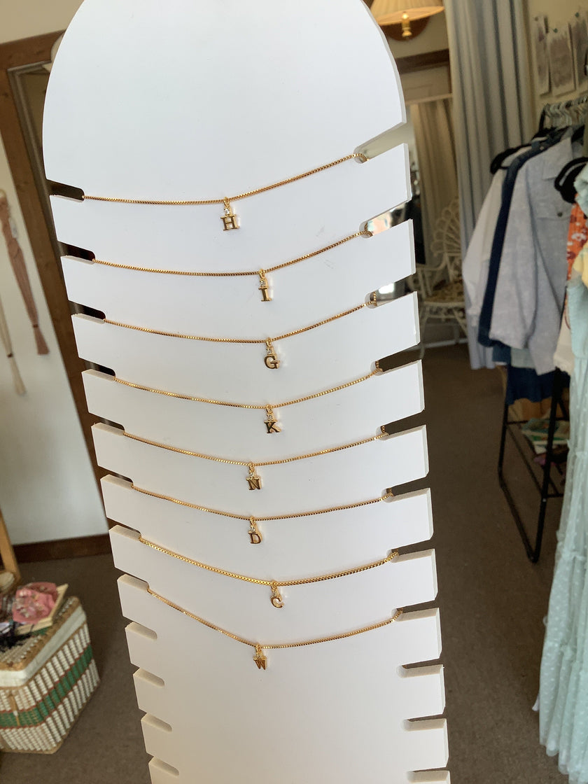 Standout Boutique Gold N Letter Pendant Necklace