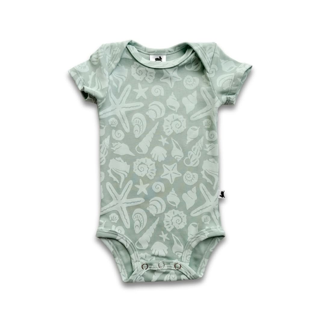 Bamboo Baby Short-Sleeved Onesie | Tangerine Crush