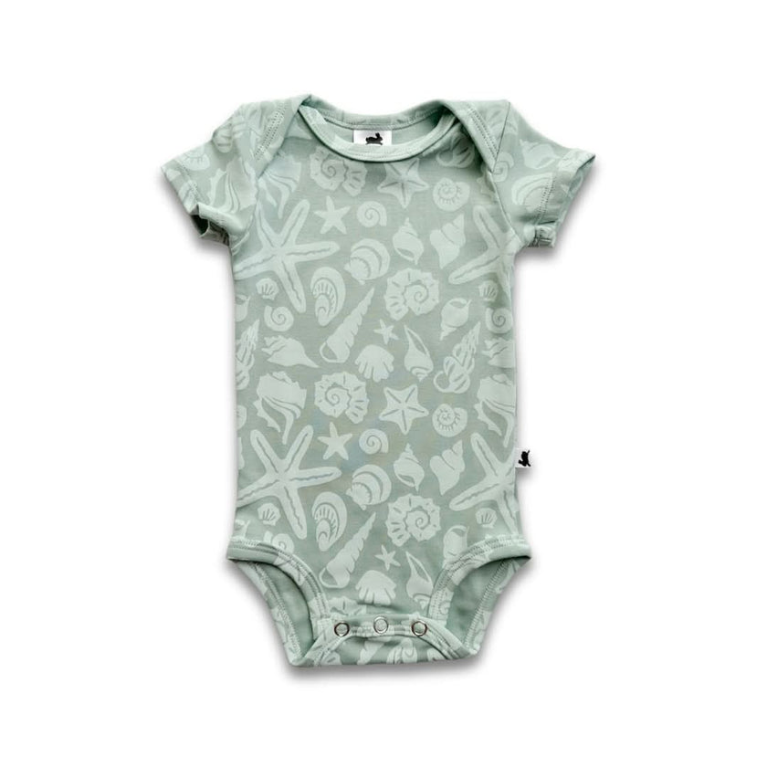 Bamboo Baby Short-Sleeved Onesie | Tangerine Crush