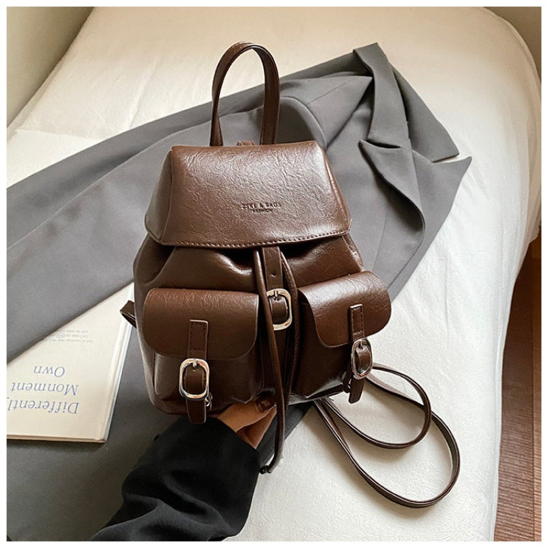 Korean Streetwear Travel Backpack – Black, Brown, Coffee & Khaki