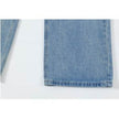 American Retro Wash Gradient Spray Painting Denim Trousers Men Jeans