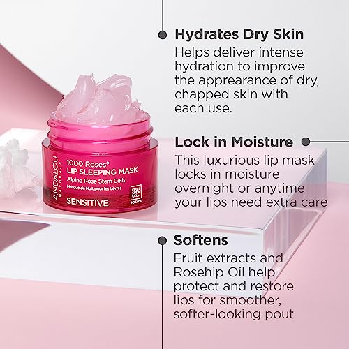 Andalou Naturals - 1000 ROSES LIP SLEEPING MASK (11.9g)