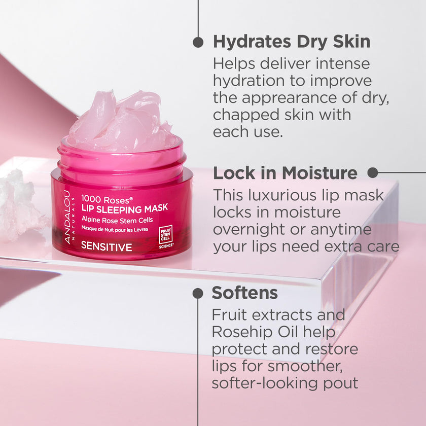 Andalou Naturals - 1000 ROSES LIP SLEEPING MASK (11.9g)