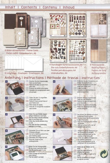 3D Precut Picture Frame Cards-Vintage 1