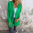 Fall Casual Single Breasted Hooded Cashmere Cardigan Jacket for women
