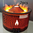 Volcano Aromatherapy Humidifier Diffuser with Flame and Jellyfish Effect