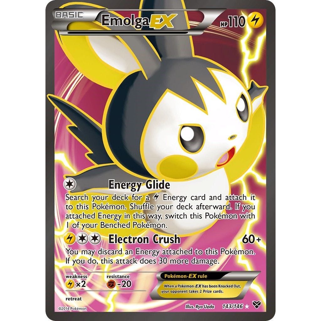 Emolga EX (143 Full Art) (143/146) (XY)