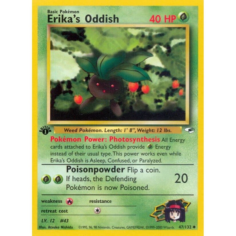 Erika's Oddish (47) (047/132) (G1)