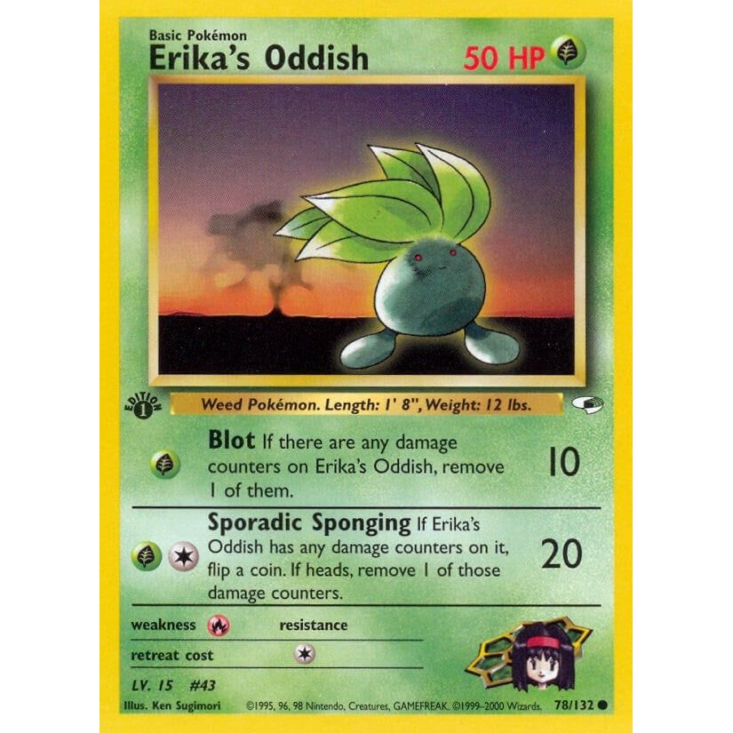 Erika's Oddish (78) (078/132) (G1)
