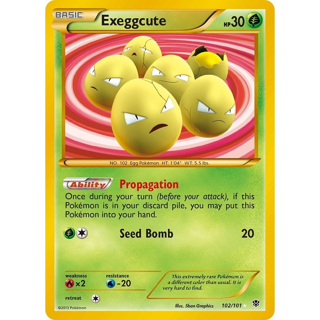 Exeggcute (102 Secret Rare) (102/101) (PLB)