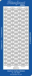 Deco Stickers - Ribbon Border-Snowflakes