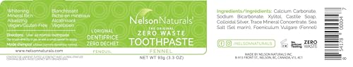 Nelson Naturals - Fennel Toothpaste (93g)