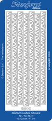 Deco Stickers - Ribbon Borders- Christmas Trees