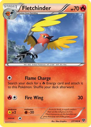 Fletchinder 27/146 - XY Base Set