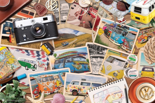 Eurographics - Vw Bus Tin - Road Trips (550-Piece Puzzle)
