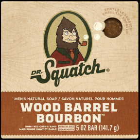 Dr. Squatch - Wood Barrel Bourbon Soap (141g)