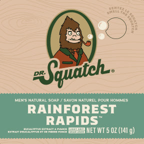 Dr. Squatch - Rainforest Rapids Bar Soap (141g)