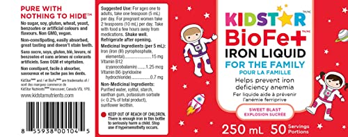 KidStar Nutrients - BioFe+ Iron Liquid (250ml)