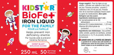 KidStar Nutrients - BioFe+ Iron Liquid for the Family (250ml)