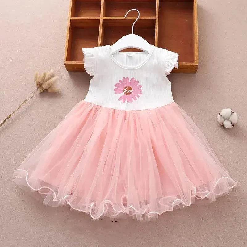 Newborn baby Girls' Summer Vest Dress Infant dresses.