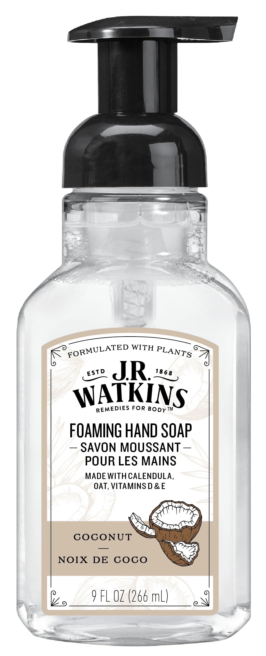 J.R. Watkins - Coconut Foaming Hand Soap (266ml)