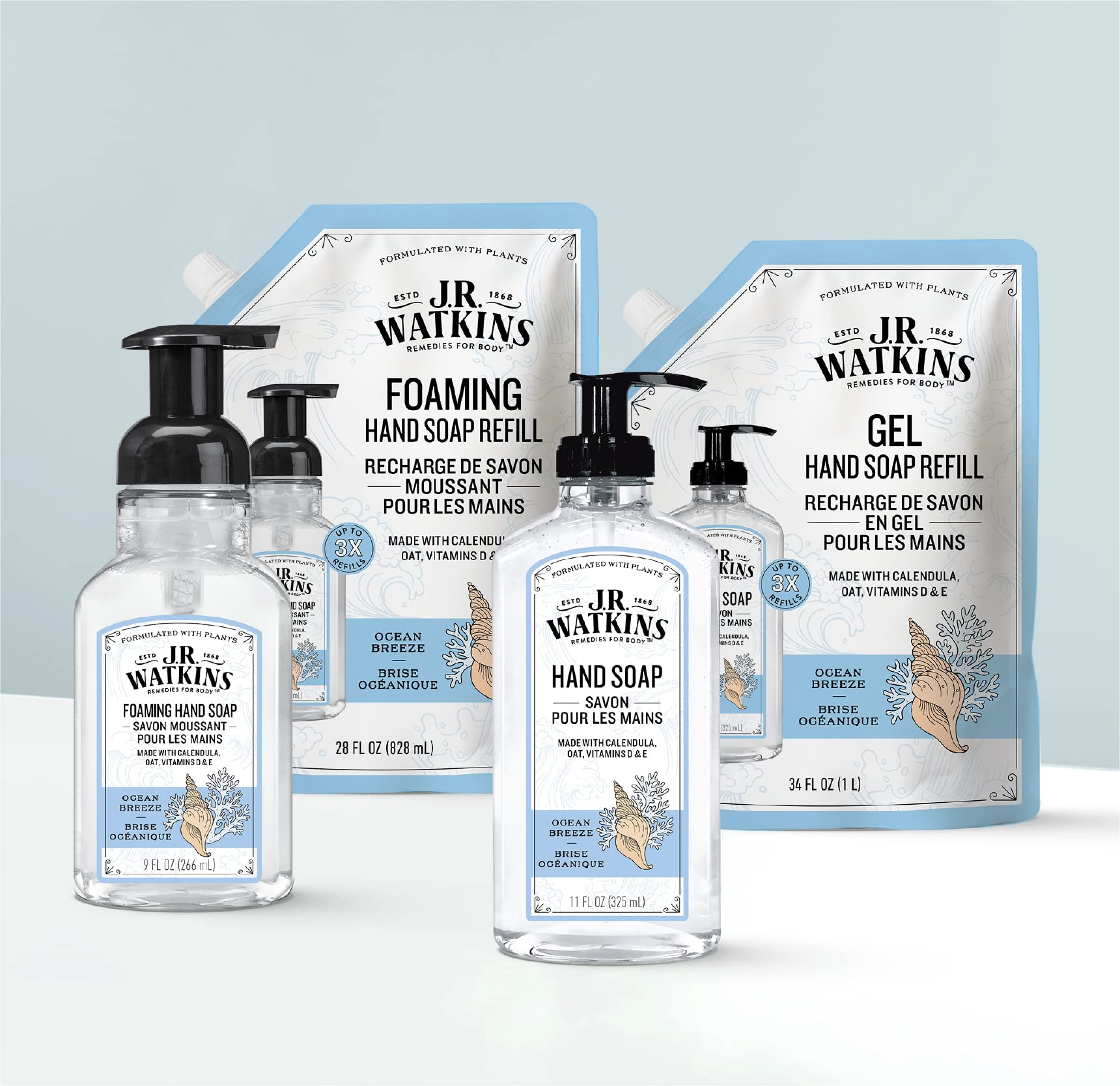 J.R. Watkins - Ocean Breeze Foaming Hand Soap (266ml)