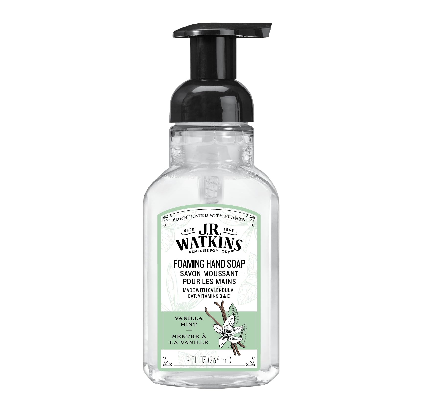 J.R. Watkins - Vanilla Mint Foaming Hand Soap (266ml)