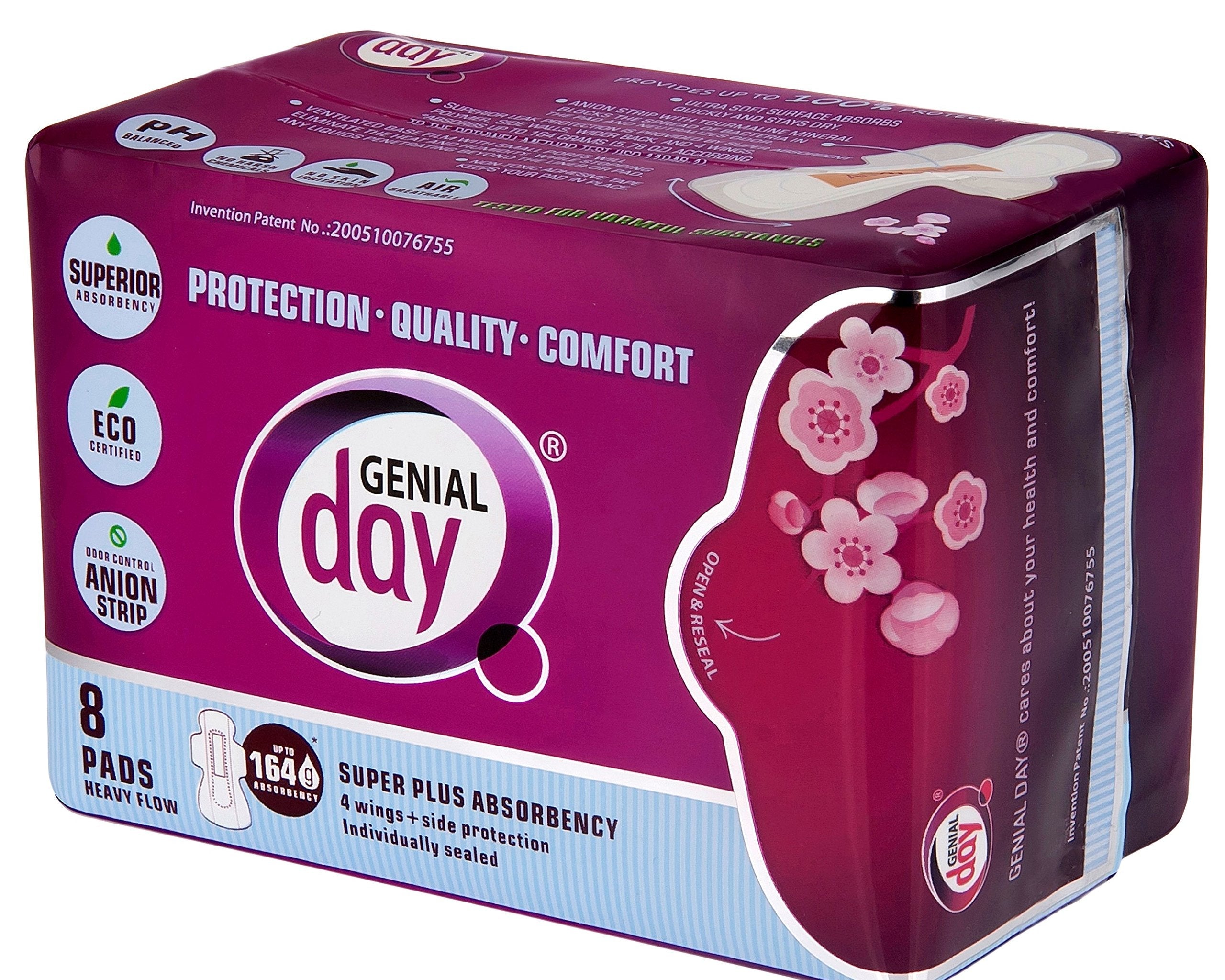 Genial Day - Heavy Flow Pads (8ct)