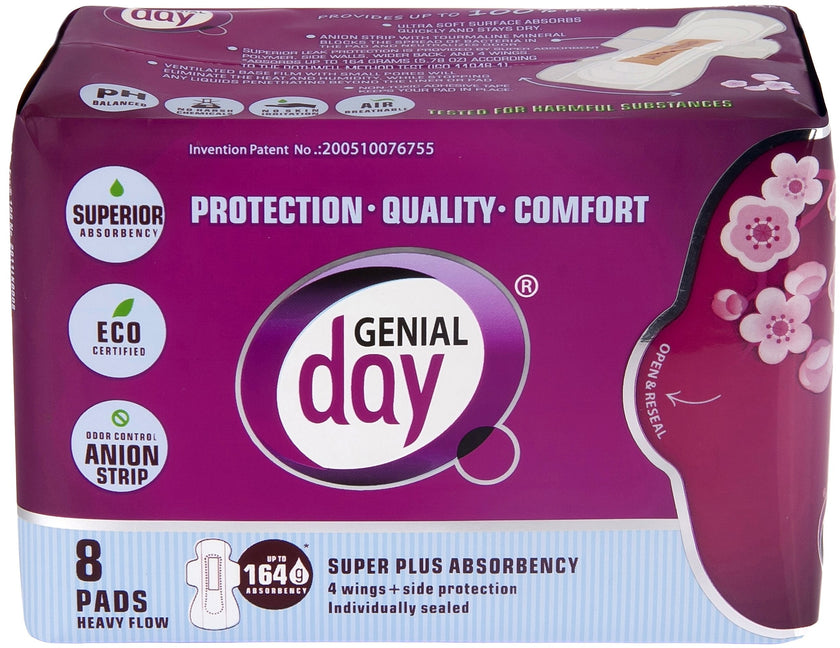 Genial Day - Heavy Flow Pads (8ct)