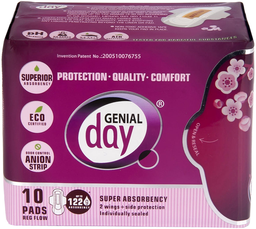 Genial Day - Regular Flow Pads (10ct)