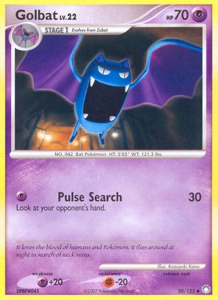 Golbat/123 - Mysterious Treasures Reverse Holofoil