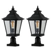 Outdoor Glass Pillar Headlights exterior decor Landscape Pathway Lighting