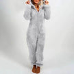 Women Polar Bear Winter hooded pajamas Jumpsuit Lounge wear Sleep wear