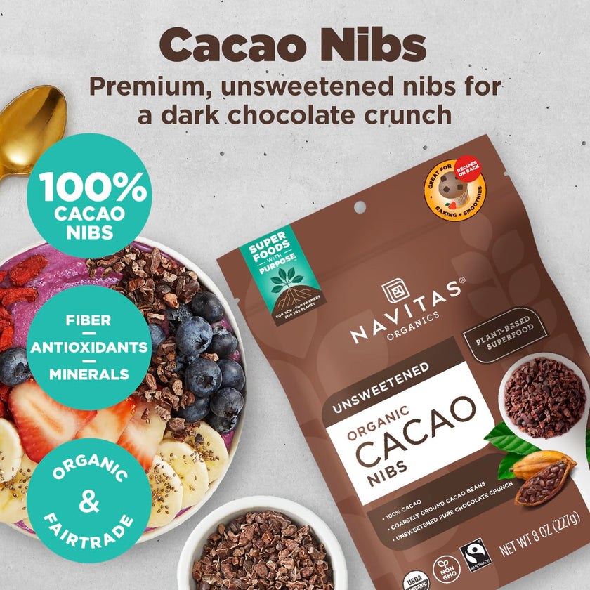 Navitas Organics - Cacao Nibs (227g)