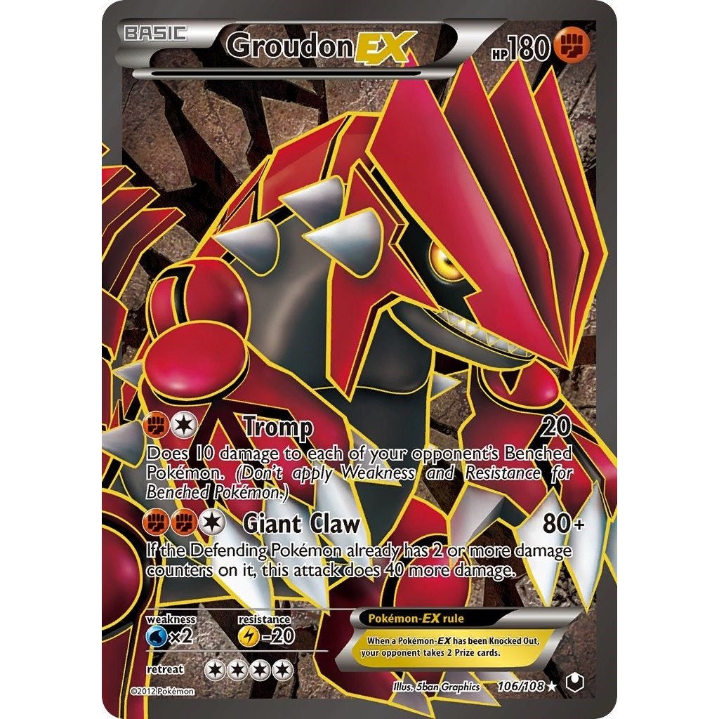 Groudon EX (106 Full Art) (106/108) (DEX)