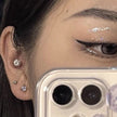 Magnetic Zircon Stud Earrings – No-Piercing Diamond Crystal Ear Clips (4mm, 5mm, 7mm, 8mm)