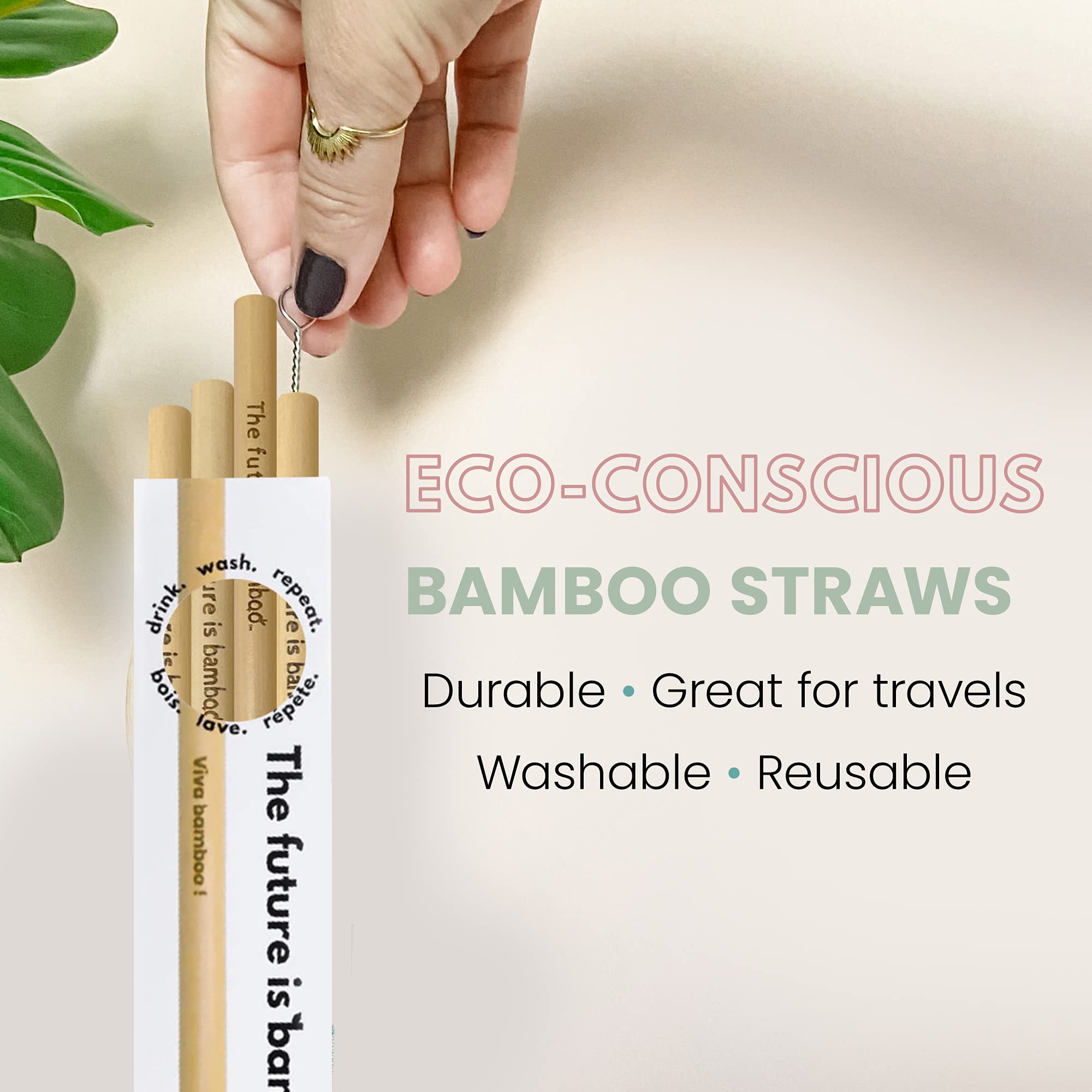 The Future Is Bamboo - Bamboo Straws (6pk)