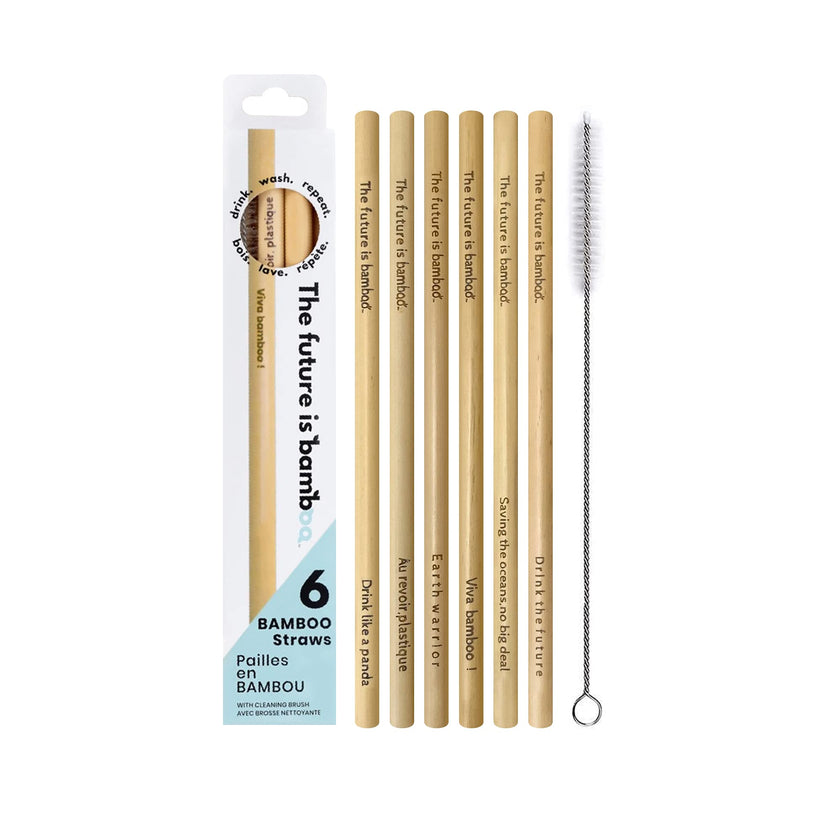 The Future Is Bamboo - Bamboo Straws (6pk)
