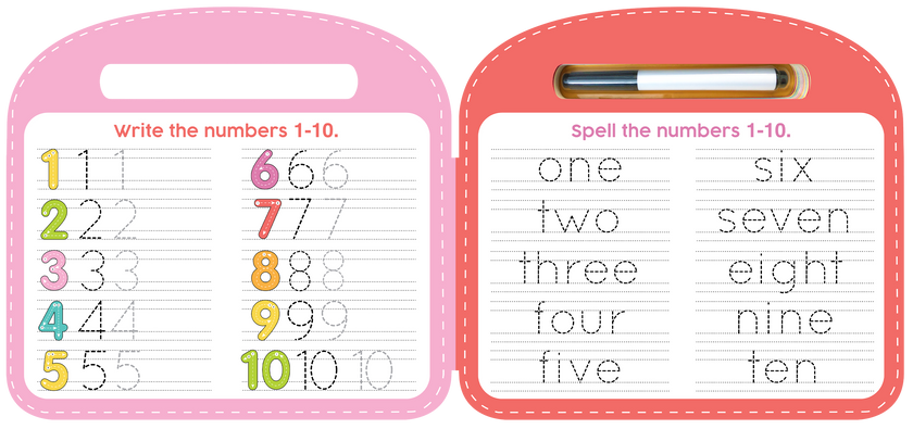 Little Hippo Books - Write & Wipe 123 - Illustrated