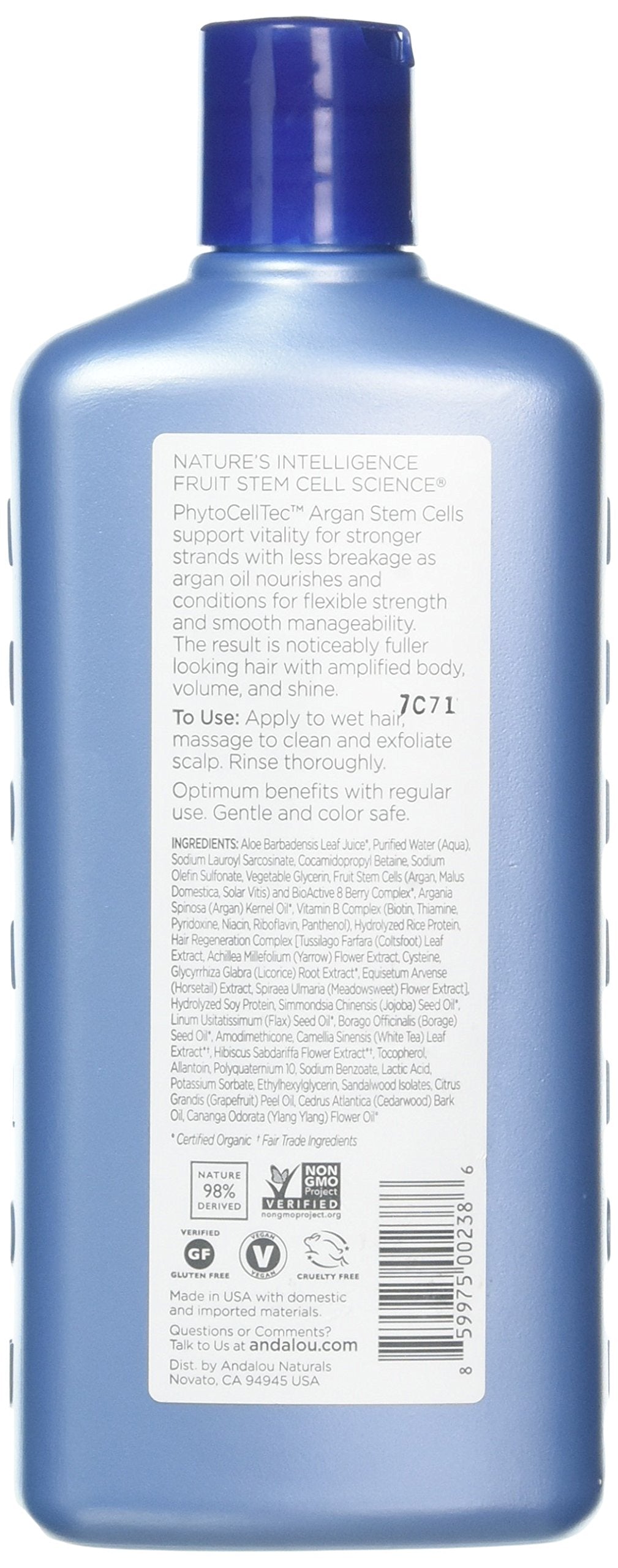 Andalou Naturals - Shampoo, 1000 Roses Color Care (340ml)